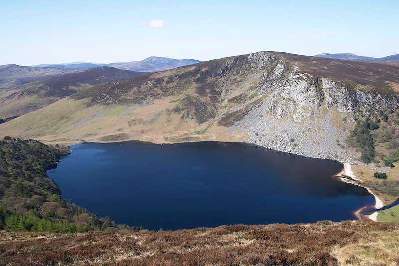 Lough Tay and Wicklow mountain landscape