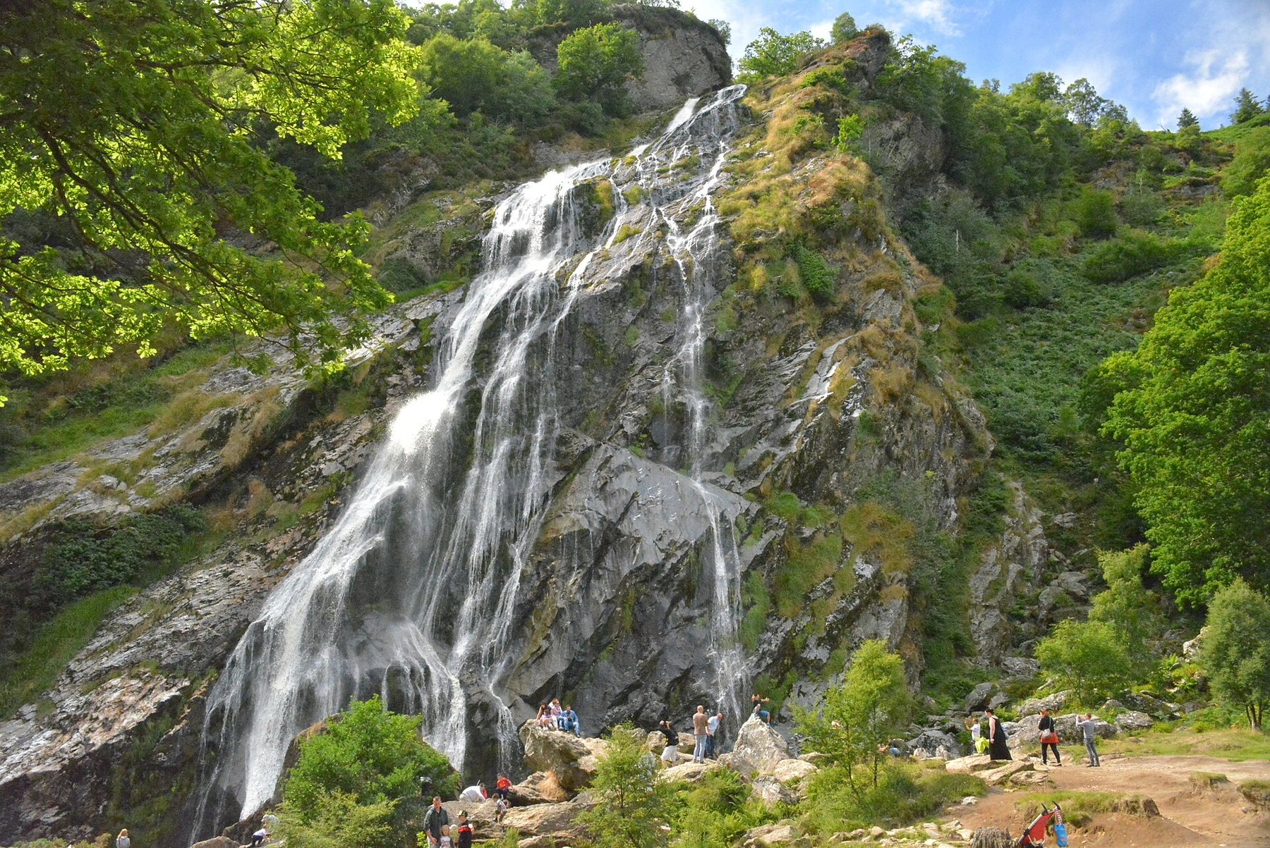 Powerscourt Waterfall in County Wicklow